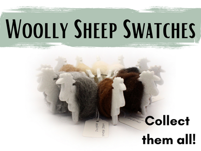 Stone Sheep Lamb 'Natural' Black - dyed & natural mixed carded wool batts - various weights - The Makerss