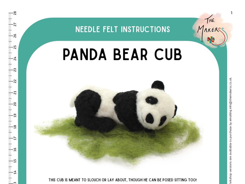 Panda Bear Cub Instructions PDF - The Makerss