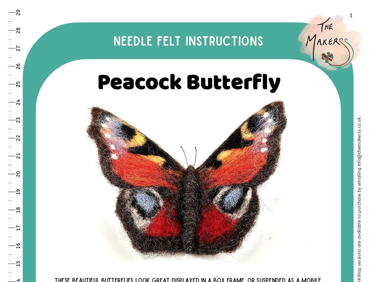 Peacock Butterfly Instructions PDF - The Makerss