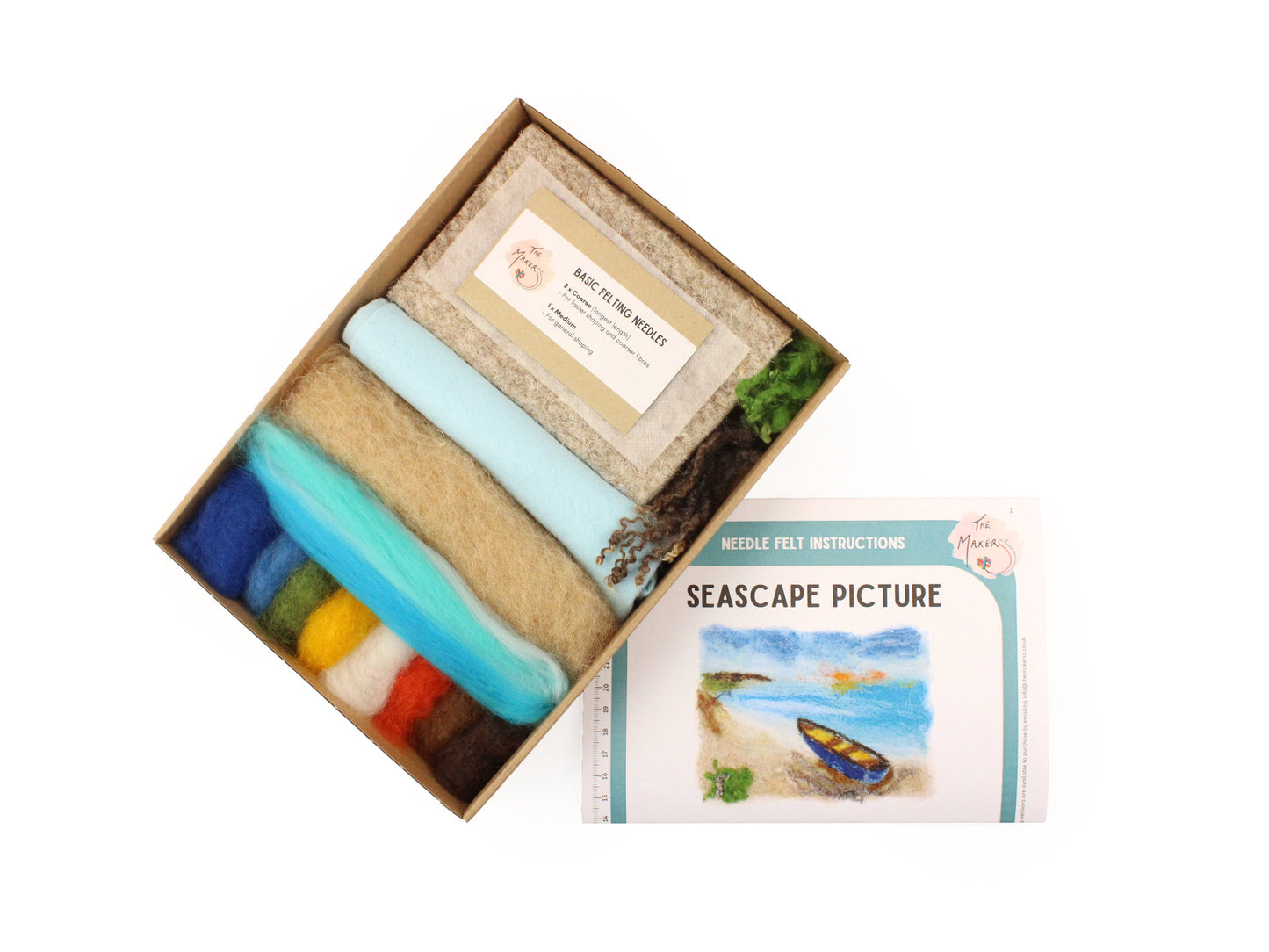Seascape Picture Needle Felt Kit - The Makerss
