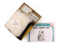 Snowy Owl Small Needle Felt Kit - The Makerss