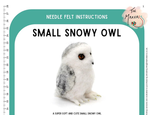 Small Snowy Owl Instructions PDF - The Makerss