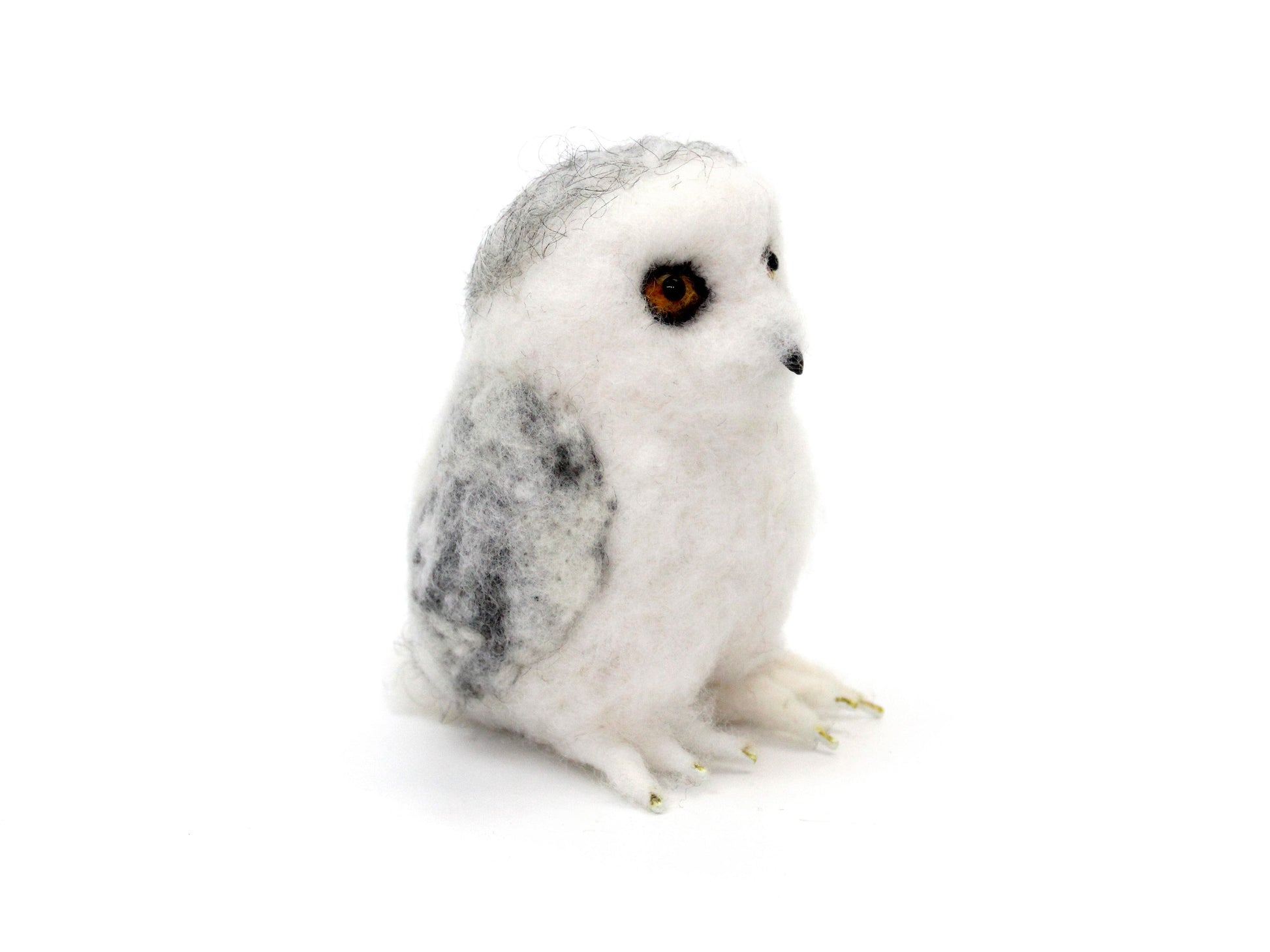 Snowy Owl Small Needle Felt Kit - The Makerss