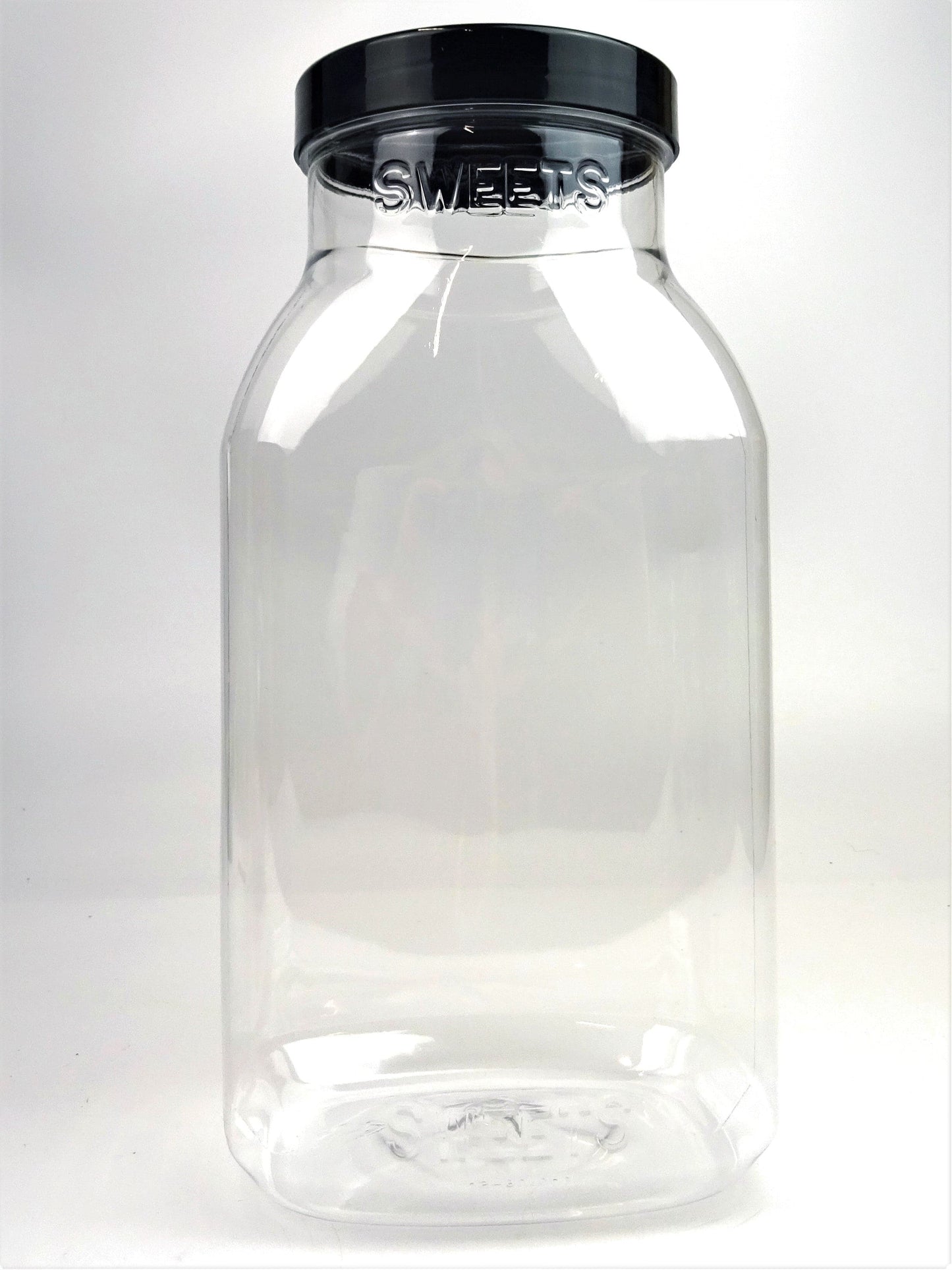 Clear Plastic Sweetie Jar - Empty - The Makerss