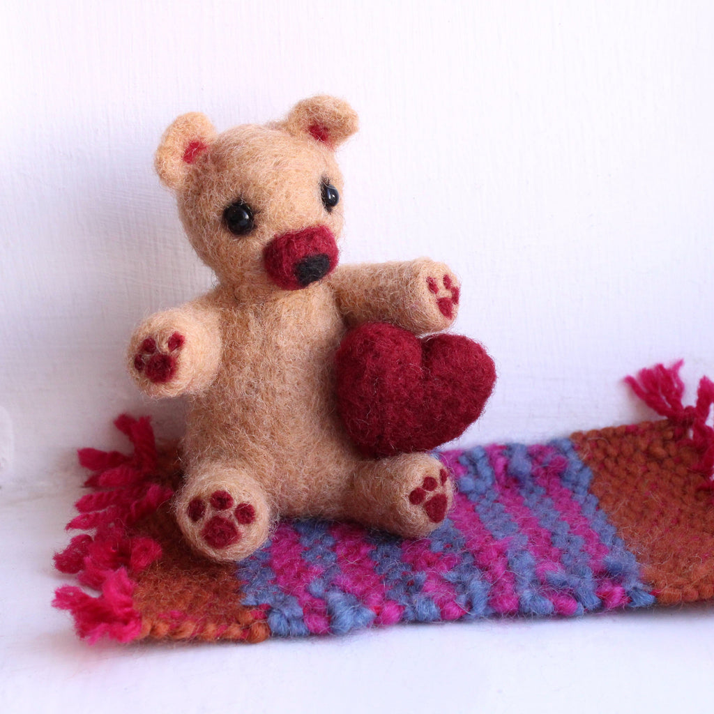 Teddy Bear Needle Felt Kit The Makerss