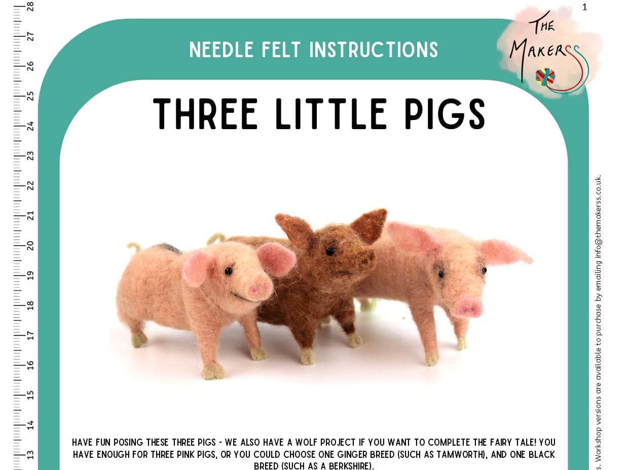 Three Little Pigs Instructions PDF - The Makerss