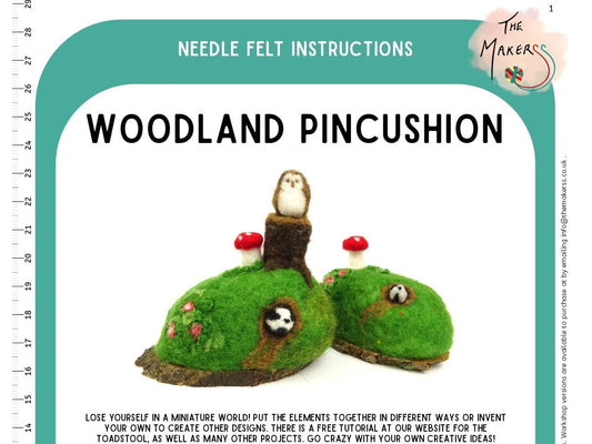 FLOCK - Woodland Pin Cushion Instructions PDF - The Makerss