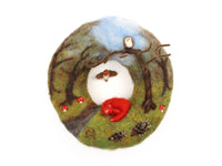 Woodland Wreath Needle Felt Kit - The Makerss
