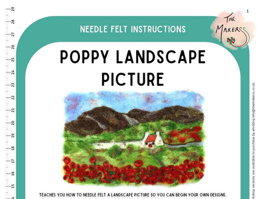Poppy Landscape Instructions-PDF - The Makerss