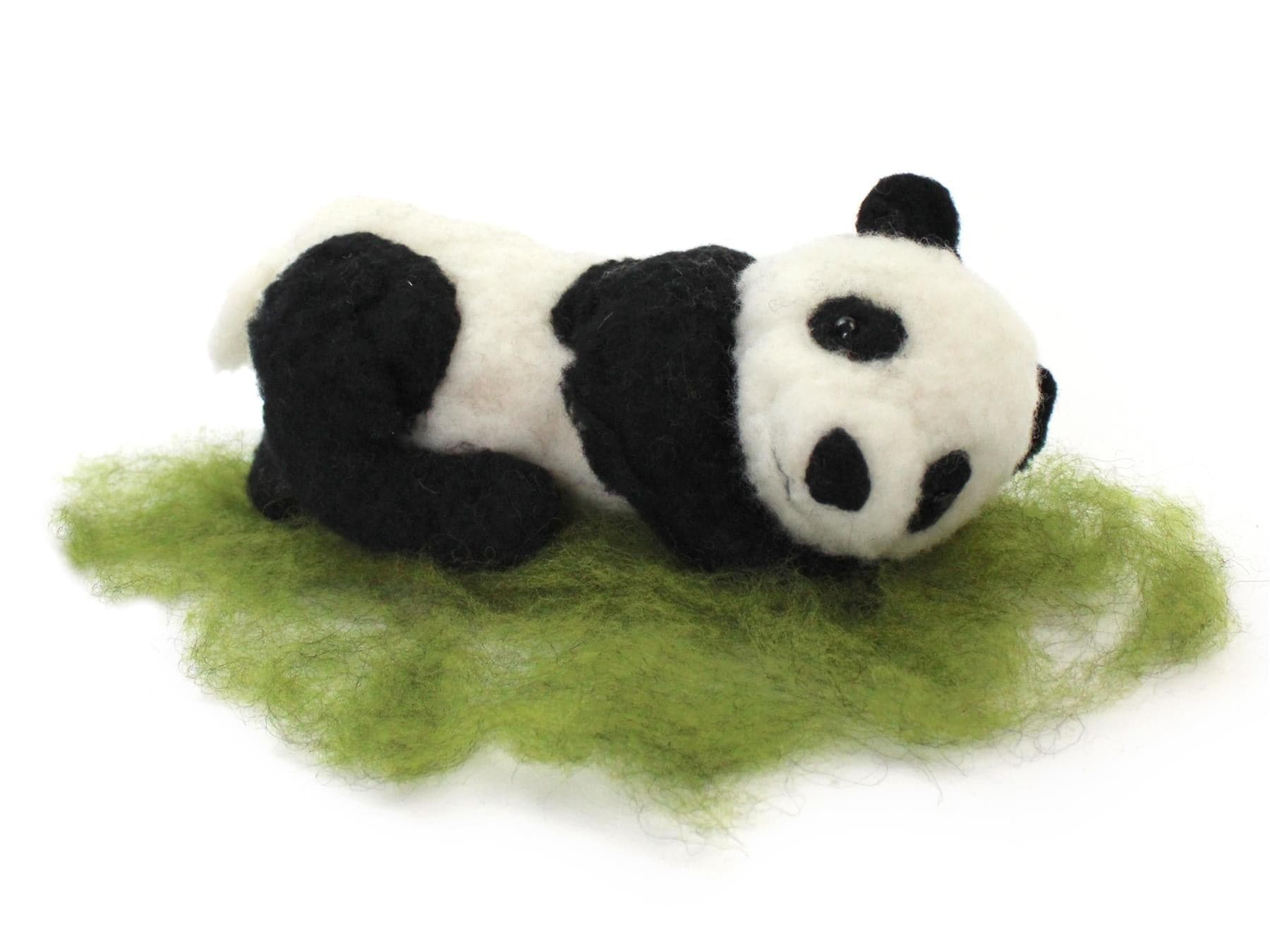 Panda Bear Cub Needle Felt Pack - The Makerss