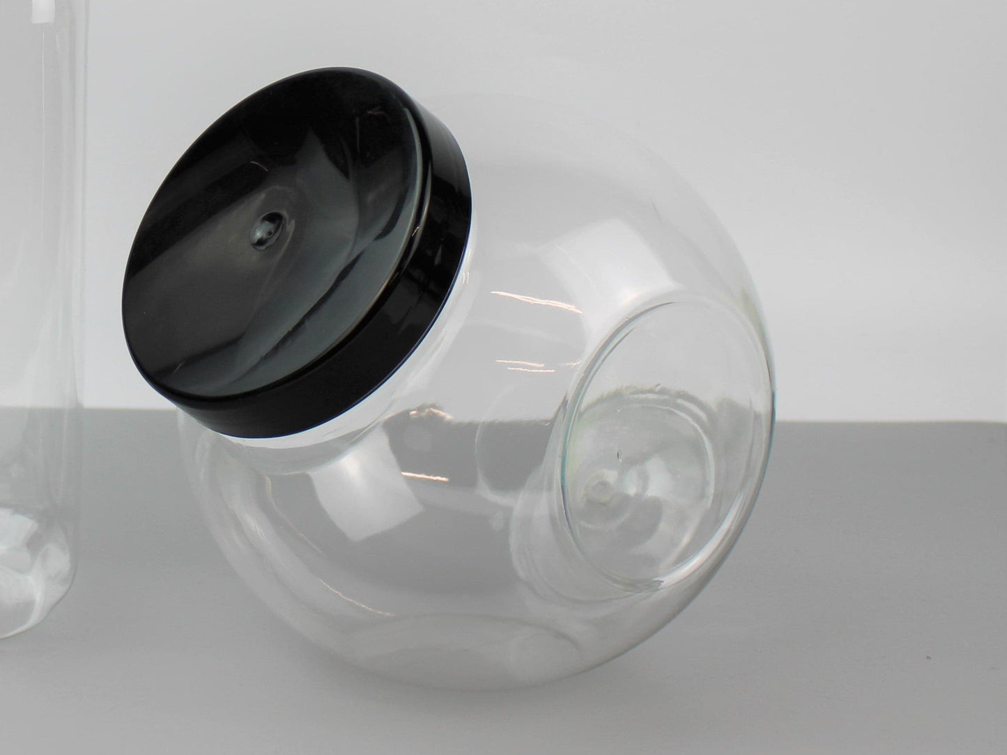 Clear Plastic Sweetie Jar - Empty - The Makerss