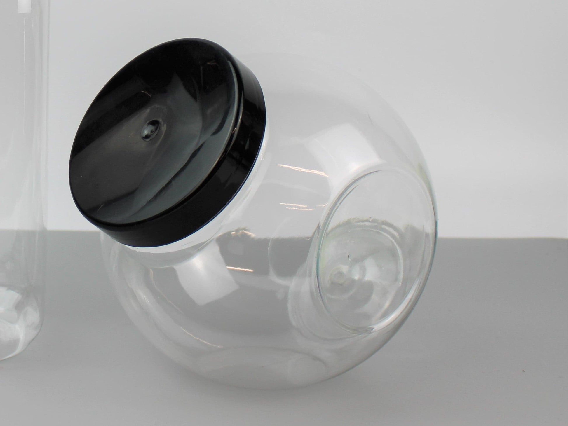 Clear Plastic Sweetie Jar - Empty - The Makerss