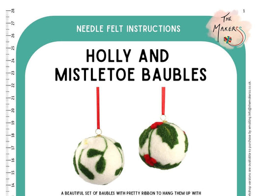 Holly and Mistletoe Instructions PDF - The Makerss
