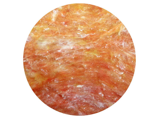Orange Blossom Mix - dyed Merino and silk wool batts - The Makerss